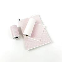 Rouleaux de papier thermique ECG à grille rouge 100 % pâte de bois de haute qualité 110 mm, papier de caisse médical 12 canaux pour papier certifié