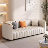Ensemble de canapés de salon en cuir véritable de luxe, style européen moderne, en forme de L, écologique