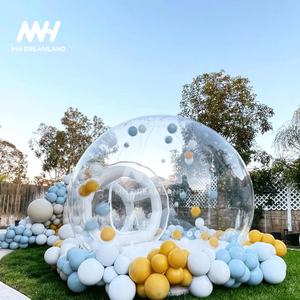 <span class=keywords><strong>Vancen</strong></span> Ballon de mariage transparent de haute qualité 3M rebondissant PVC dôme transparent tente de fête en plein air maison à bulles gonflable 10ft + 6ft - Product Image 4