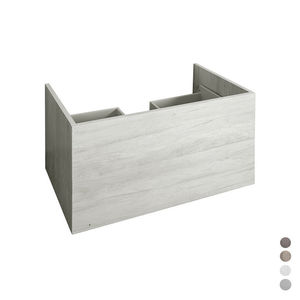 Mueble de Baño Unika con 2 Cajones, 80x45.5x50 cm, Madera de Olmo Natural - Product Image 3