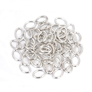 Anneaux ovales en métal pour la fabrication de bracelets, plaqués or, argent, noir, bronze antique, composants de bijoux, taille 10 mm - Product Image 5