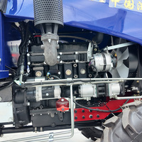 Tracteur agricole chinois 70HP 80HP, 4 roues motrices, moteur diesel, pour travaux agricoles et aménagement paysager
