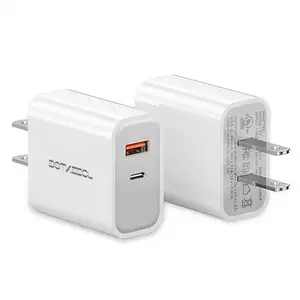 UR Certification USB Charger For iPhone 14 12 13 18W PD QC3.0 Ports US Wall Charger PD Quick Adapters