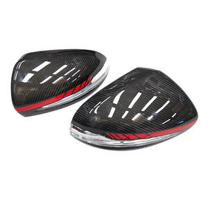Penutup cermin karbon kering W205 RHD gaya warna <span class=keywords><strong>M</strong></span> dengan pengganti LED untuk Mercedes benz W205 W222 W213 W238 X205 GLC GLS C S - Product Image 4
