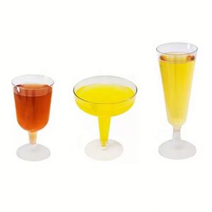 Vasos de Plástico Transparentes Desechables y Reciclables para Postres, para Fiestas y Bares de Mimosa - Product Image 1