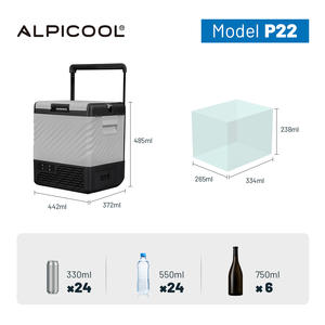 Alpicool P22 Frigorifero Portatile di Piccola Capacità AC/DC Congelatore Elettrico <span class=keywords><strong>per</strong></span> Campeggio e Auto 12V Doppio Uso <span class=keywords><strong>per</strong></span> Viaggi - Product Image 2