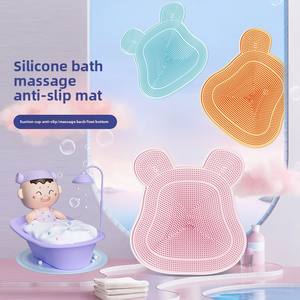 Estera de limpieza de espalda de masaje de silicona de succión fuerte antideslizante herramienta de frotamiento de espalda perezosa ventosa fuerte Simple para masaje de pies - Product Image 3