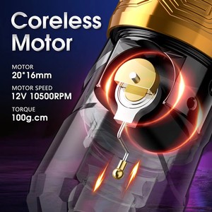 Ambition F L U X <span class=keywords><strong>M</strong></span> A X LCD dijital ekran pil kablosuz dövme tabancası vücut sanatı için profesyonel dövme makinesi kalem - Product Image 2