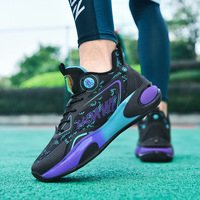 Chaussures de basket-ball en maille respirante pour hommes, baskets à coussin d'air, antidérapantes, résistantes à l'usure, pour entraînement et compétition en plein air