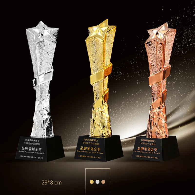 Aanpasbare Hars Kristal Ambachten Trofeeën League Award Crystal Hars Trofee Award