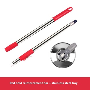 Extension de remplacement rétractable manche télescopique <span class=keywords><strong>balai</strong></span> métal inoxydable poignée Spin sol vadrouille pôle vadrouille tige - Product Image 4