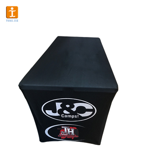 Nappe de table en spandex, extensible, noir, blanc, en plastique, pour repas, spa, 4 pièces/6ft, pour les <span class=keywords><strong>cils</strong></span> - Product Image 6