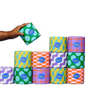 Papier toilette écologique en pulpe de bambou, logo personnalisé, style jetable, échantillon gratuit fourni - Product Image 1