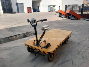 Carretilla de Plataforma de 4 Ruedas Usada en Almacén, <span class=keywords><strong>Carro</strong></span> de Transporte, Carretilla de Mano para Playa, <span class=keywords><strong>Carro</strong></span> Eléctrico de Jardín para 800-1000 kg - Product Image 4