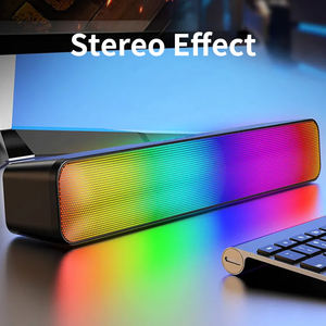 Barra de sonido de iluminación RGB múltiple de escritorio de <span class=keywords><strong>precio</strong></span> bajo de alta <span class=keywords><strong>calidad</strong></span> Bluetooth inalámbrico sistema de altavoces dobles de 40mm - Product Image 5