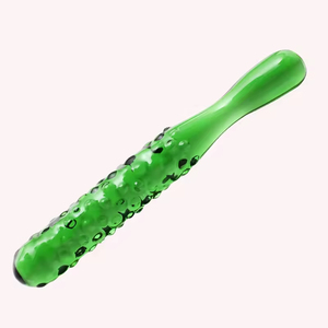 Tapón Anal Transparente de Cristal en Forma de Pene, Palo de Masaje, Dildo para Masturbación Femenina, Impermeable y Ecológico - Product Image 4