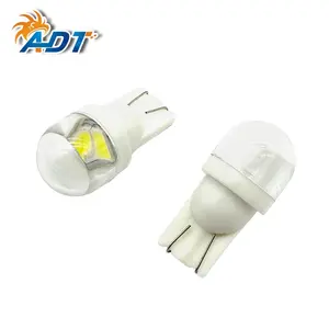 ADT şeffaf taban eklemek t10 194 #555 2Leds 5656ac dc led 6.3 volt tilt makinesi ampul ile temizle yuvarlak şapka beyaz