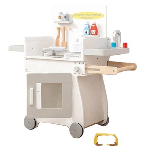 Juego de Cocina de Juguete de Madera Educativo para Niños en Edad Preescolar, Juguetes de Cocina para Niños, Juego de Imitación - Product Image 1