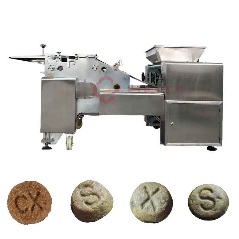 Fully automatic cold press dog food pellet former processing machine