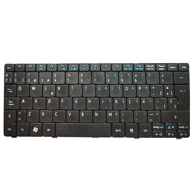 Replacement Spanish Layout Keyboard for Aspire D255 D260 522 D257 Ao521 Ao532- Internal Laptop Keyboard Assembly