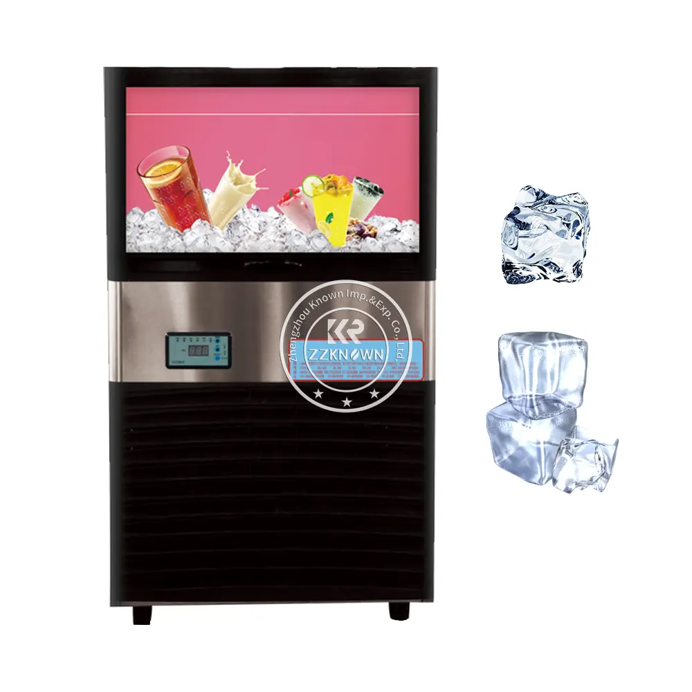 Máquina de fazer sorvete comercial automática, 12kg, 24 horas, 110, cubo de bola, cubos, portátil, para uso doméstico, novidade em vendas, 2024