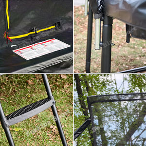 <span class=keywords><strong>Trampoline</strong></span> rectangulaire de basket-ball d'extérieur Zoshine durable 8x12 pieds avec filet de sécurité et cadre galvanisé, design écologique - Product Image 5