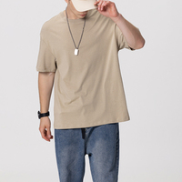 T-shirt en coton biologique de haute qualité, respirant, épais, personnalisable, impression, broderie, t-shirt unisexe