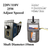 Controlador de engranajes de CA con adaptador variable PLC de 25W &amp;   Caja de Ajuste de Velocidad del Motor al por Mayor