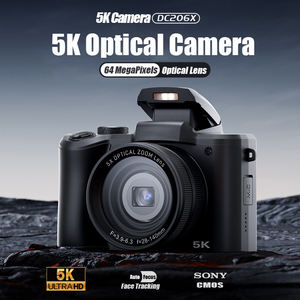 กล้องวินเทจสไตล์มืออาชีพ ซูมออปติคอล โฟกัสอัตโนมัติ วิดีโอ 5K UHD สำหรับวิดีโอบล็อก กล้องเลนส์คู่ ไฟแฟลช กล้อง 5K - Product Image 2