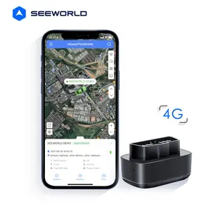 SEEWORLD R56L 함대 추적 장치 4G 플러그인 번개 GPS 추적 장치 분리 경고와 함께 자동차 Obd 포트 용 추적기