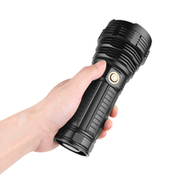 Lampe de poche tactique à LED blanche de Type C, Super 100000, haute luminosité, longue portée de 5000 mètres, projecteurs de recherche rechargeables