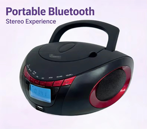 Radiocasetera Portátil Personalizada de Fábrica con Reproductor de CD, Radio AM/FM, USB, Tarjeta TF, Reproducción por Bluetooth, Pantalla LCD, Sonido Estéreo, para Fiestas en Casa y Actividades al Aire Libre - Product Image 5