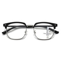 Lunettes photochromiques anti-lumière bleue avec verres progressifs multifocaux pour hommes, lunettes de lecture grossissantes