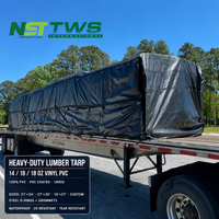 550 Gsm Heavy Duty Remorque Bâche Ripstop Parachute Camion Bâches Bois À Plat Vinyle 18oz Imperméable PVC Enduit Bâche Libre