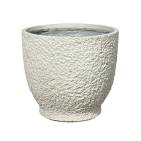 Pot de fleurs en GRC léger, fait main, écologique, résistant aux intempéries, pour intérieur et extérieur, en béton