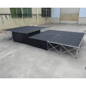 1panel match for 1riser stage supply portable stage quarter round platform for school & hotel ceremony