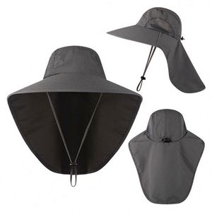Quick Dry Nylon Wide Brim Fishing With Neck Flap Upf 50+ Protection Bucket <b>Sun</b> <b>Hat</b> Cap Kappe for <b>Men</b> and Women Hiking - Product Image 4