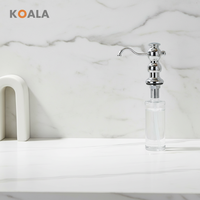 Distributeur de savon mousse mural en métal chromé traditionnel KOALA KD-009 avec garantie de 5 ans, écologique, pour usage hôtelier