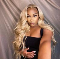 Perruque Lace Frontal Wig brésilienne Remy à cuticules alignées 13x4, cheveux humains, perruques Swiss Lace Front Wigs, Double now 1B/27, fournisseur