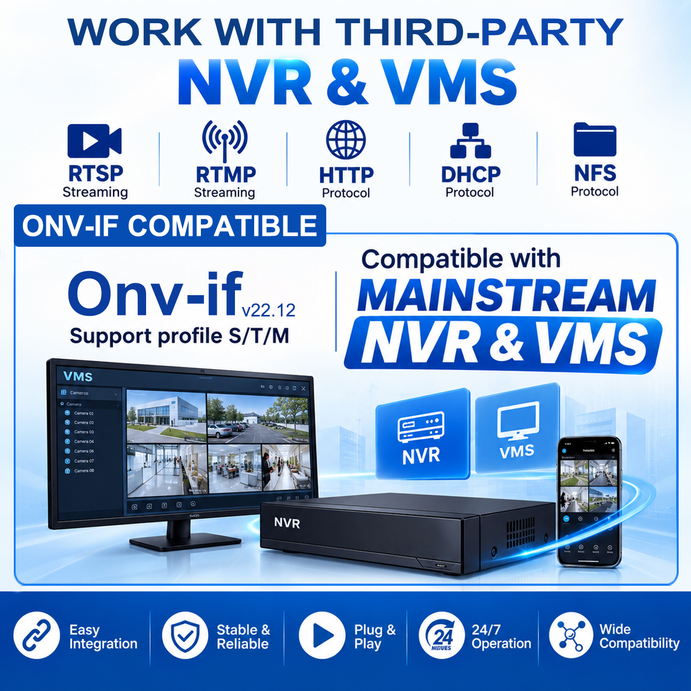 OEM ODM CCTV Camera Factory Hot Selling 6MP PoE IP Network Camera Compatible with Hik DH TVT Any NVR · image 4