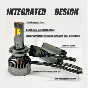 หลอดไฟหน้ารถยนต์ LED ราคาดี 240W 100W ความสว่าง 30000LM รุ่น H4 H7 H11 9005 9006  Canbus - Product Image 5