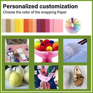 Individuelles Muster Blumenwickelpapier Großhandel Blumenwickelpapier günstiges Blumenstrauß-Wickelpapier - Product Image 2