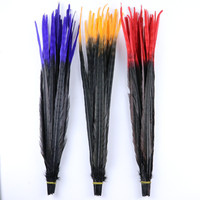 Plumes de carnaval artificielles pour décor de maison, 50-55cm, plumes de queue de faisan, teinte naturelle pour cheveux artisanaux