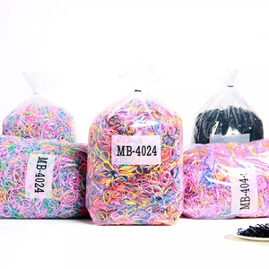 2022 nuova fabbrica all'ingrosso 1kg primavera colore bambini di alta qualità nero elastico per capelli cravatte elastico per capelli - Product Image 6
