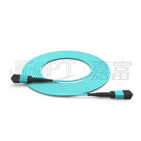 Câble à fibres optiques MPO/MPO 8/12/24 cœurs OM4, cordon de brassage 3,0 mm de diamètre pour centre de données, réseau 5G, SM/MM LSZH/APC/PC Aqua/Violet
