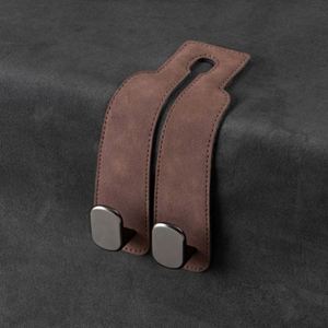 Crochet double en PU durable, design moderne et éco-responsable, crochet pour dossier de siège arrière, organisateur d'intérieur de voiture avec décoration automobile - Product Image 6