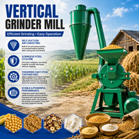 Machine à moudre le maïs verticale industrielle pour le broyage des céréales et la fabrication d'aliments