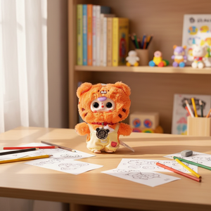 Peluche personnalisée à partir de <span class=keywords><strong>dessin</strong></span> OEM, fabricant de poupées en peluche Blink Box, animaux en peluche personnalisés transformant les émotions en objets de collection - Product Image 4