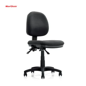 Office Chair Work Task Chair Without Arms Fabric Swivel Typing Computer Office Desk Midback Staff Task Chair