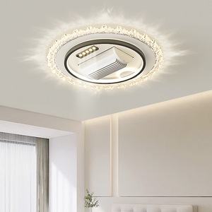 Ventilateur sans pales silencieux avec lumière, télécommande, design moderne, moteur DC - Product Image 6